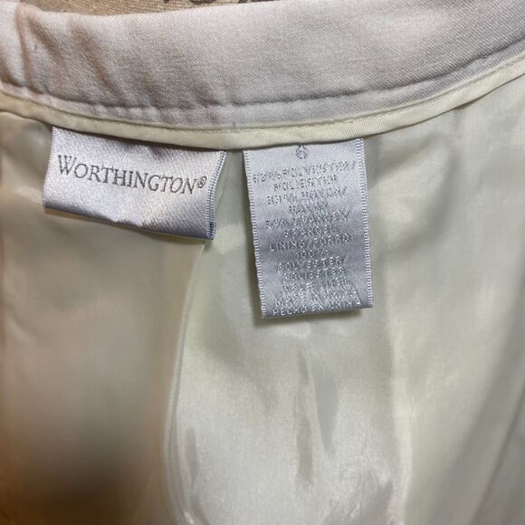 Worthington White Flare Skirt Size 6 - Elegant & Classic - Picture 6 of 7